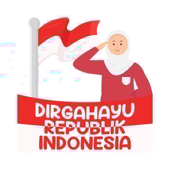 Illustration of Dirgahayu Republik Indonesia vector