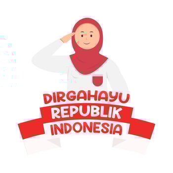 Illustration of Dirgahayu Republik Indonesia vector