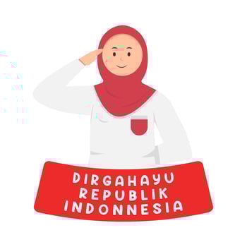 Illustration of Dirgahayu Republik Indonesia vector