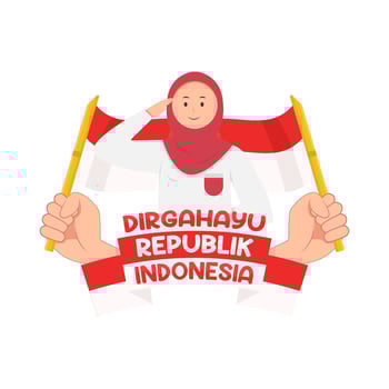 Illustration of Dirgahayu Republik Indonesia vector