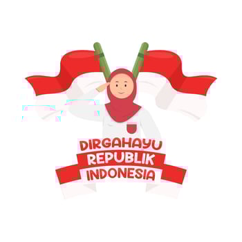 Illustration of Dirgahayu Republik Indonesia vector