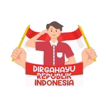 Illustration of Dirgahayu Republik Indonesia vector