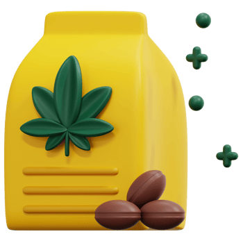 seeds 3d render icon illustration png
