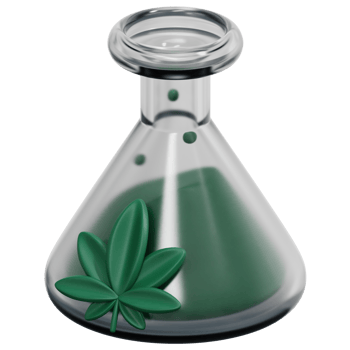 flask 3d render icon illustration png