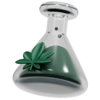 flask 3d render icon illustration png