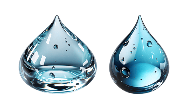 AI generated Crystal Clear Macro Photo of Clean Water Droplets png