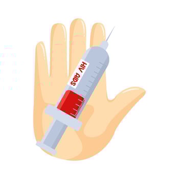 Illustration of HIV test vector