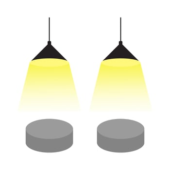 lightning lamp yellow illustration vector