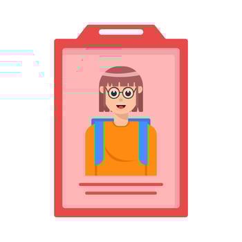 id card illustration vector