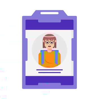 id card illustration vector
