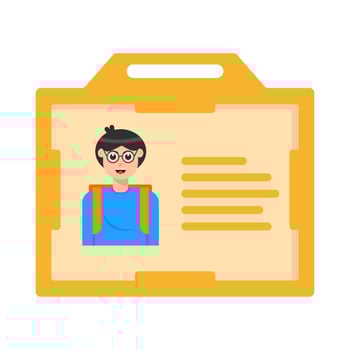 id card illustration vector