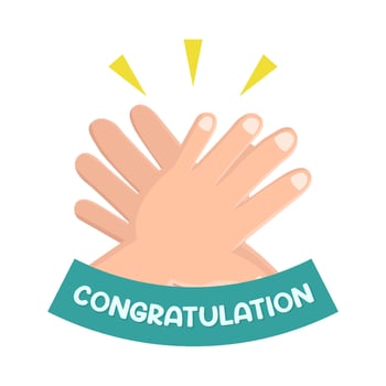 clap congratulation illustration vector