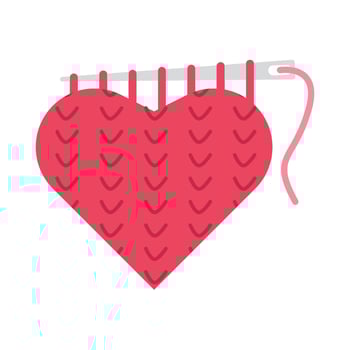 knitting knit illustration vector