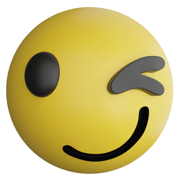 Smile emoji clipart flat design icon isolated on transparent background, 3D render emoji and emoticon concept png
