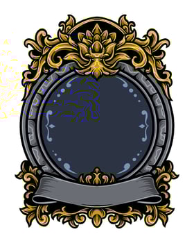 Vector classic vintage ornament frame