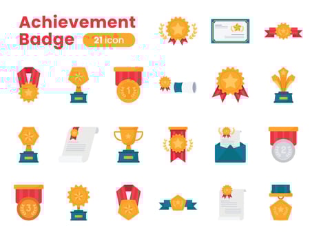 Object Achievement Badge vector