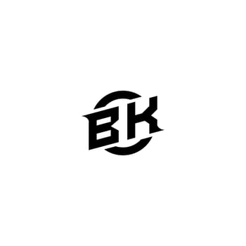 BK Premium esport logo design Initials vector