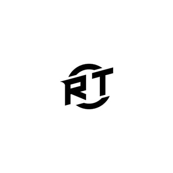 RT Premium esport logo design Initials vector
