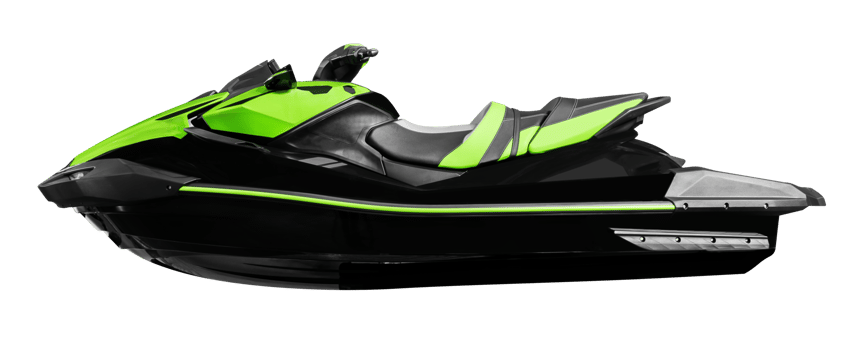 Side view green watercraft png