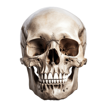 AI generated Realistic skull isolated on transparent background png