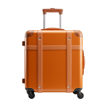 AI generated Large travel bag suitcase with wheels and handle isolated on transparent background png