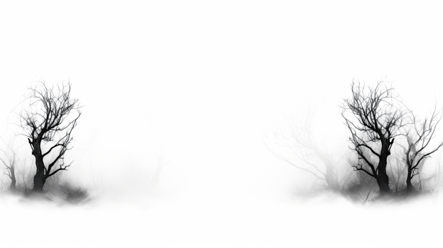 AI generated Spooky fog overlays isolated on transparent background. png