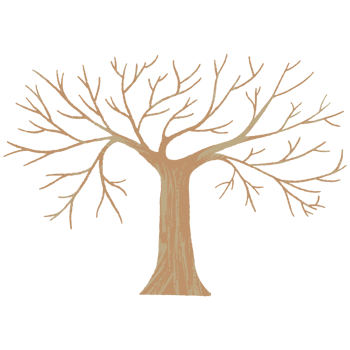 AI generated a tree with no leaves on a transparent background png