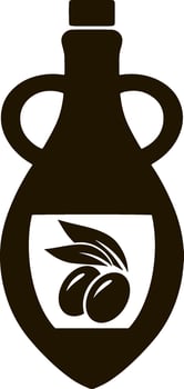 Stencil amphora olive icon Food clipart vector