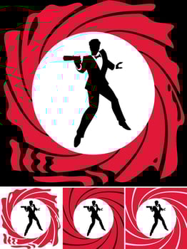 Secret Agent Set vector