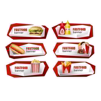 Fast food flyers vector