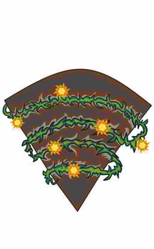 Nature wifi logo vector