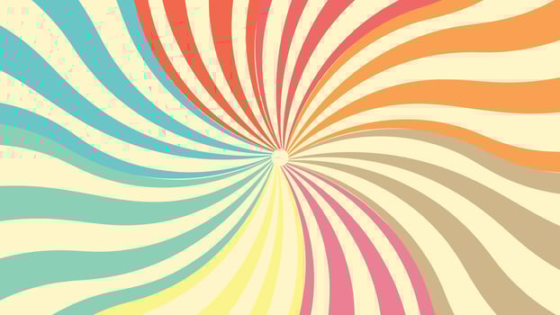 Abstarct spiral round spinning vortex style background vector