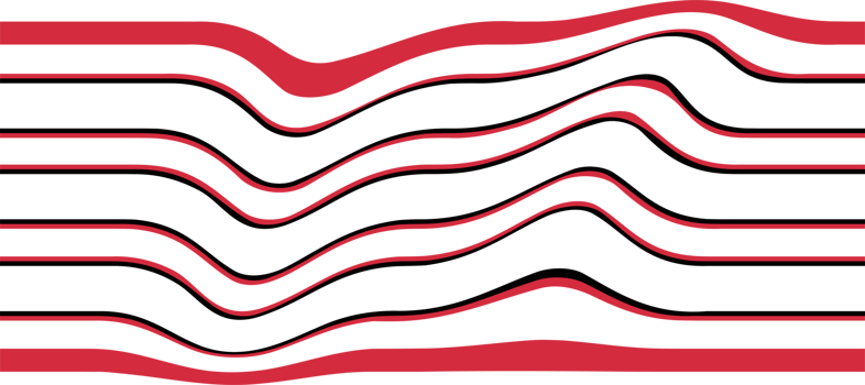 abstract red wave flow line striped transparent background png