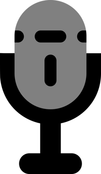 Black microphone icon png