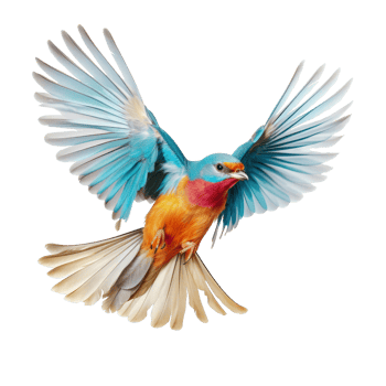 AI generated Bird on Transparent Background png