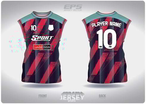 EPS jersey sports shirt vector.red green spring pattern design, illustration, textile background for sleeveless shirt sports t-shirt, football jersey sleeveless shirt vector