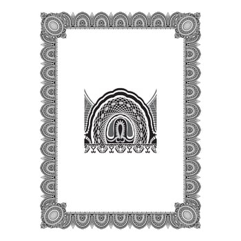 Vintage floral classic calligraphic retro vignette scroll frames ornamental design elements black and color set isolated vector