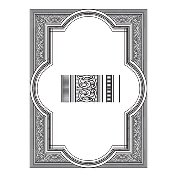 Vintage floral classic calligraphic retro vignette scroll frames ornamental design elements black and color set isolated vector