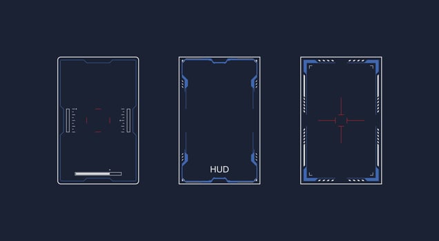 abstract hud ui gui future futuristic screen system virtual design vector