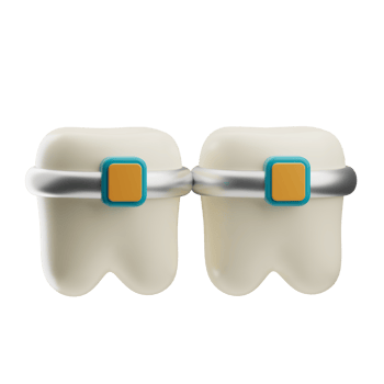 dental Braces 3d illustration png