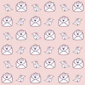 Pink pattern for Valentine's Day and wedding decoration vector