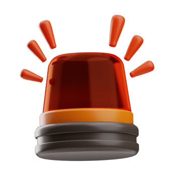Firefighter Object Siren 3D Illustration png