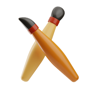 General Art Object Paint Brush 3D Illustration png