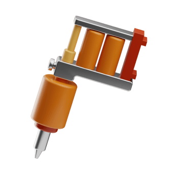 General Art Object Tattoo Machine 3D Illustration png