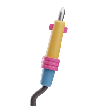 Repair Tools Object Soldering 3D Illustration png