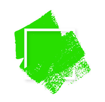 green color ink paint brush strokes isolated square white frame design. Graphic design elements grunge hand painted style concept for text information boxes, ads, offer, big, mega and flash sale. png