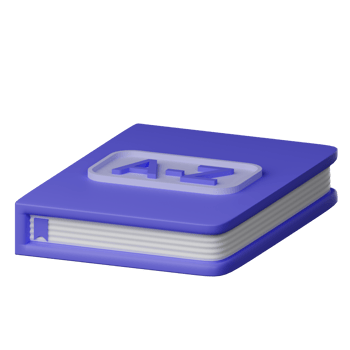 Dictionary 3D Icon png