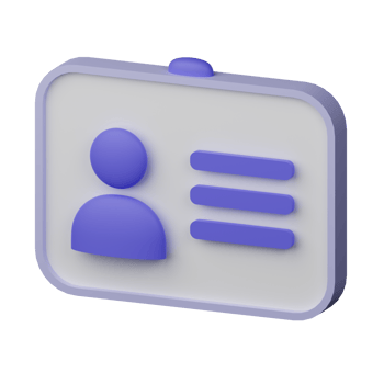 Student Card 3D Icon png