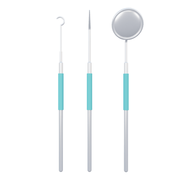 Dental Hook 3D Icon Illustration png
