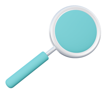 Loupe 3D Icon Illustration png